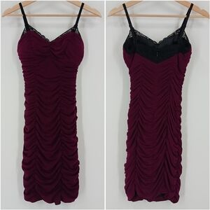 Guess Lace Ruched Bodycon Dress